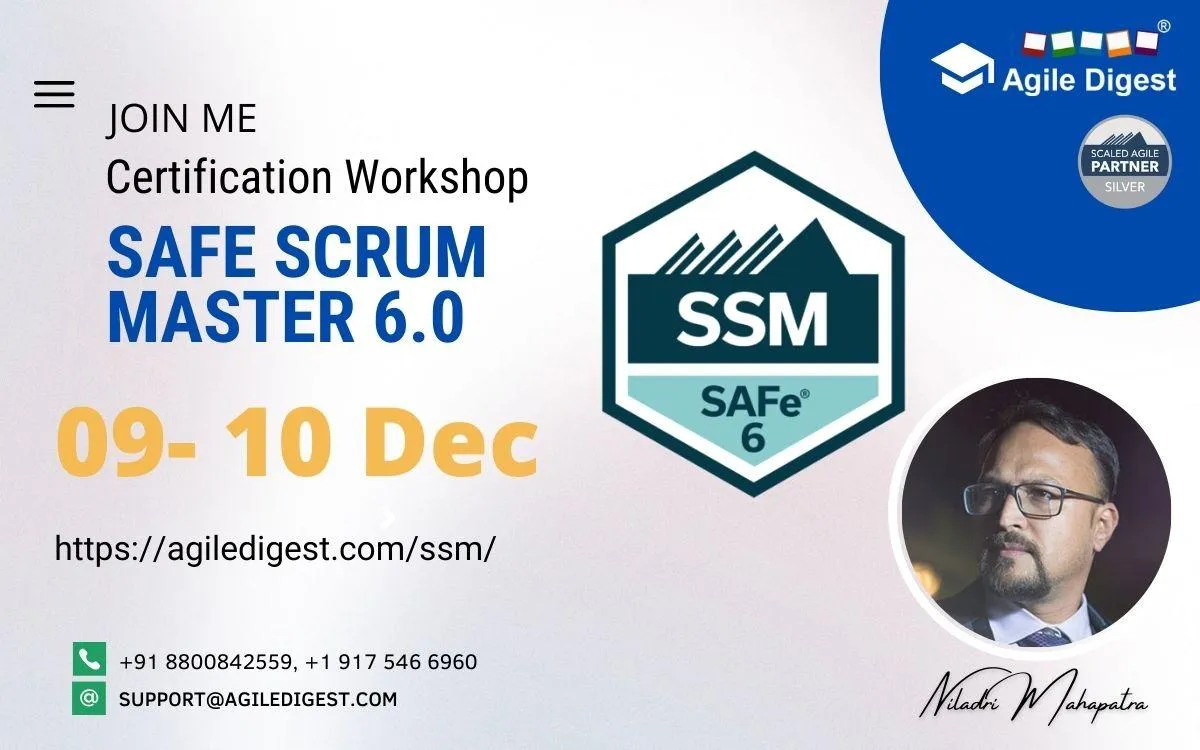 SAFE SCRUM MASTER (SSM) 6.0 (09 - 10 December )