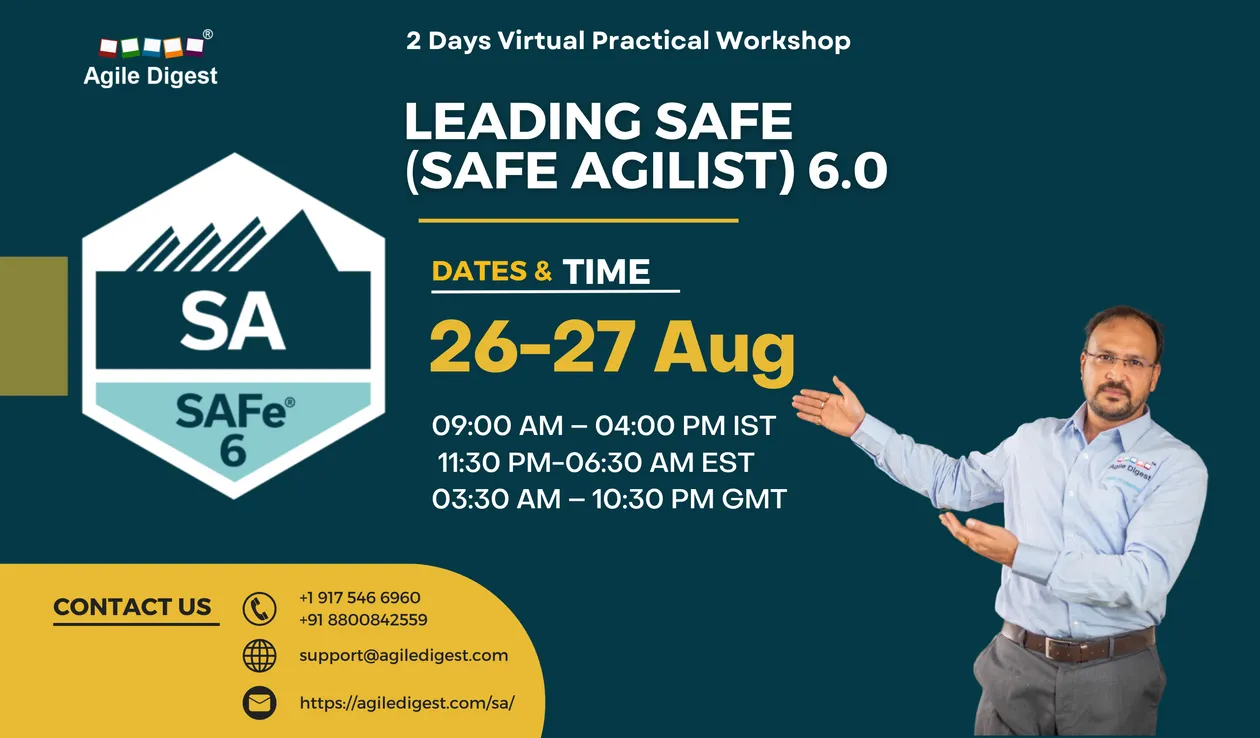 SAFE AGILIST (SA) / LEADING SAFE 6.0 - 26 and 27 August 