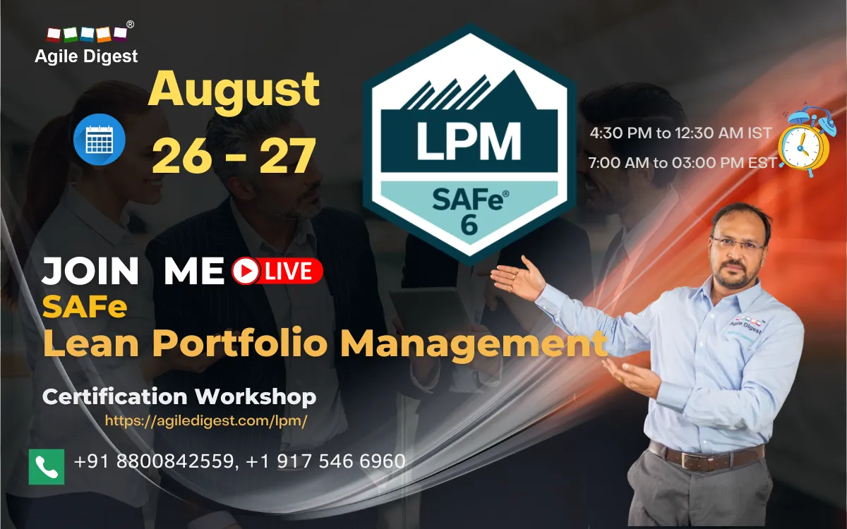 SAFE LEAN PORTFOLIO MANAGEMENT (LPM) 6.0, 26-27 Aug, 2023