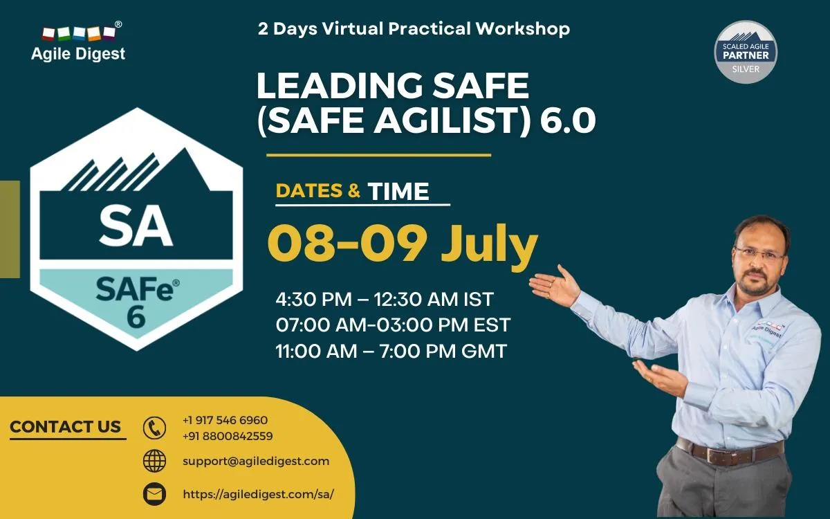 SAFE AGILIST (SA) / LEADING SAFE 6.0 - 8th and 9th July