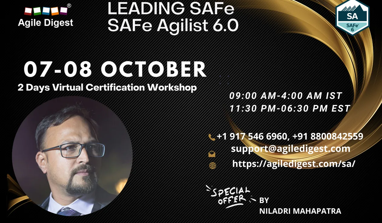 SAFE AGILIST (SA) / LEADING SAFE 6.0 - 07 and 08 October