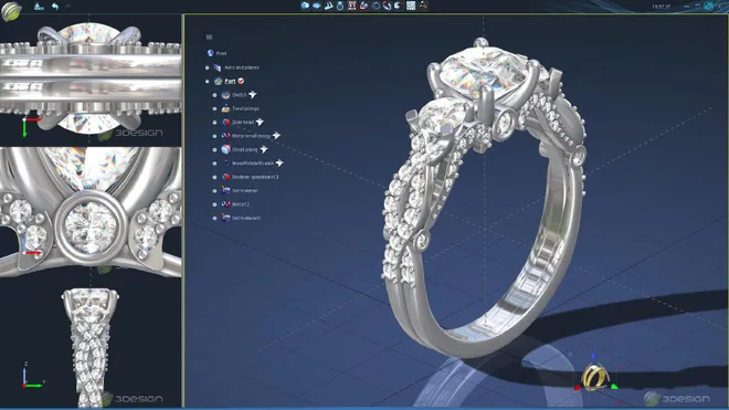 3D珠寶電腦繪圖-3design V11