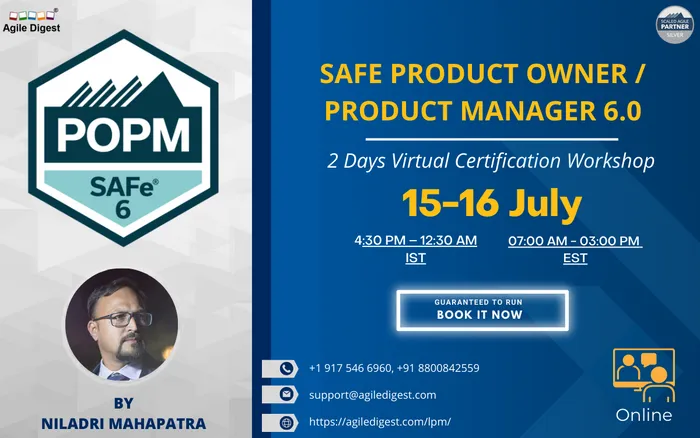 SAFE PRODUCT OWNER/PRODUCT MANAGER (POPM) 6.0 - 15-16 July 