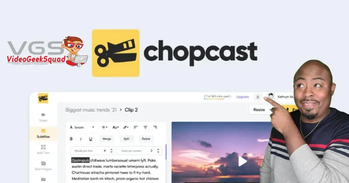 Using Chopcast To Break Down Social Media Content. 